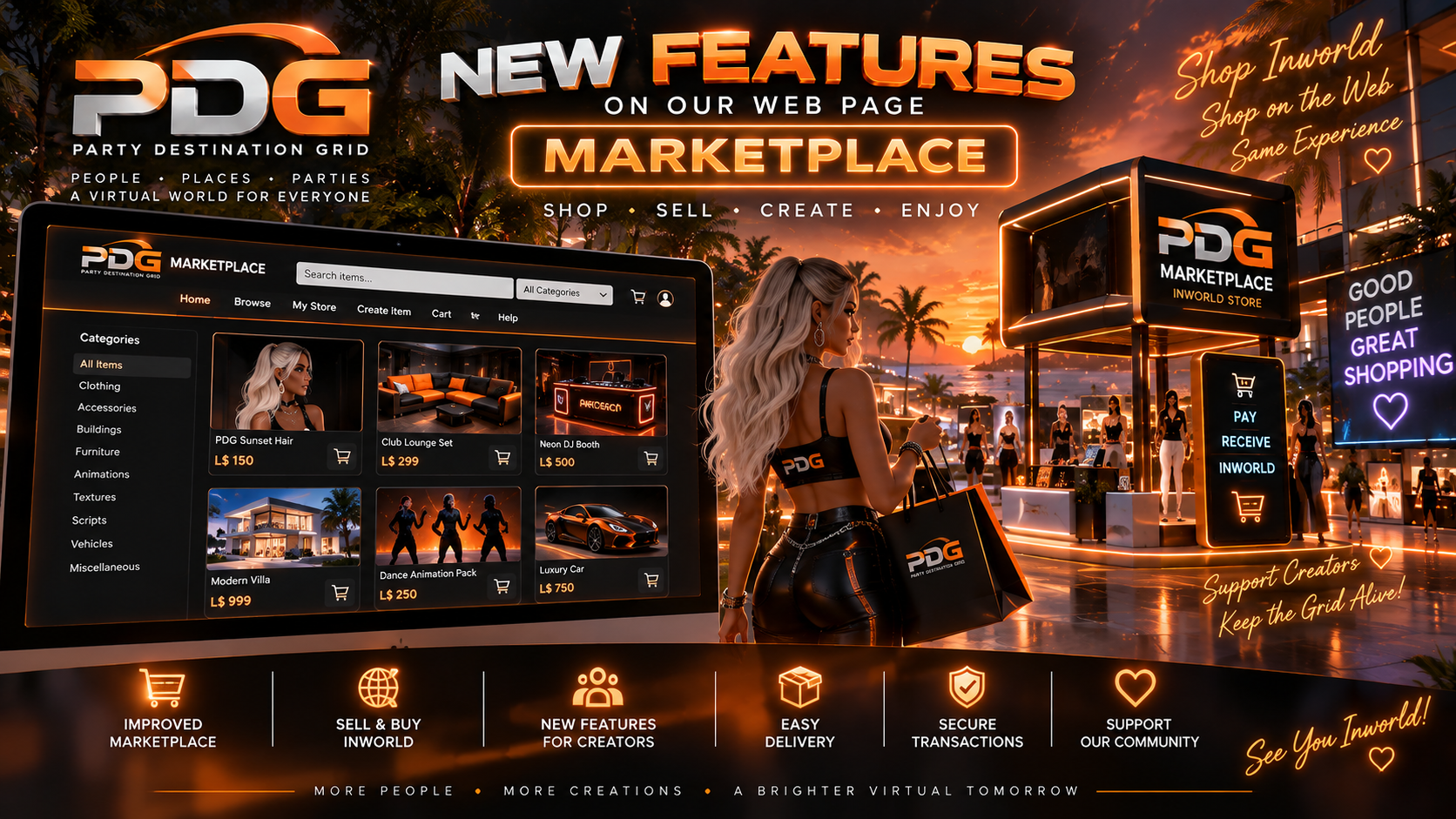 New Feature: Party Destination Grid Marketplace Is Now Live!
